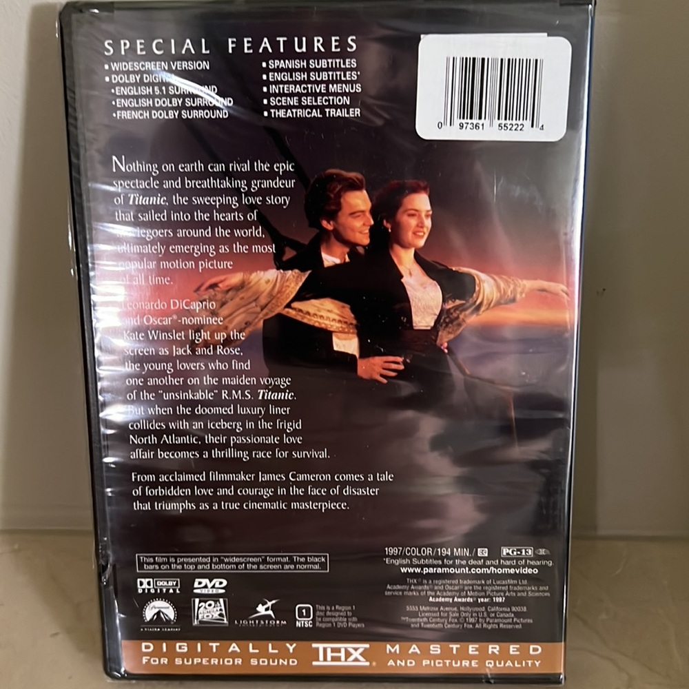 Titanic Widescreen Collection Dvd - Picture 2 of 4